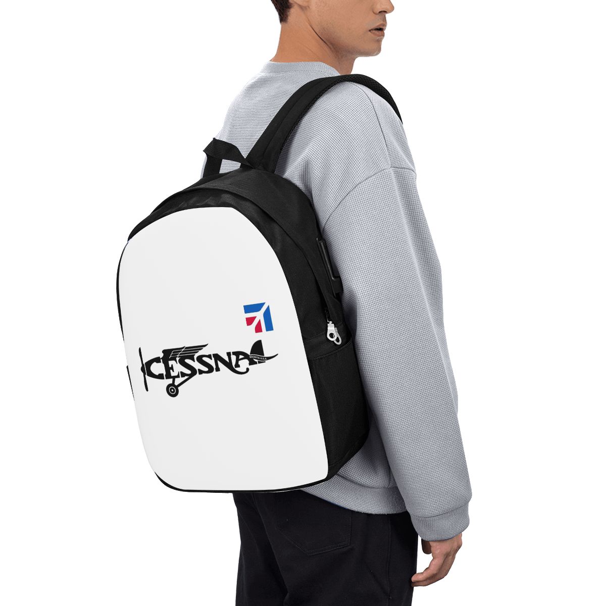 Laptop Bag - 세스나 로고 배낭 여행 노트북 가방