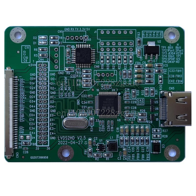Hdmi Cable - LVDS-HDMI 어댑터 보드 LVDS 듀얼 8