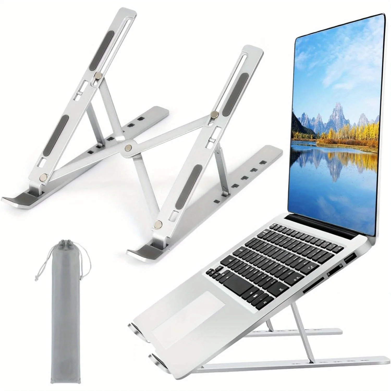 Laptop Cooling Pad - 조정 가능한 알루미늄 노트북 스탠드 -