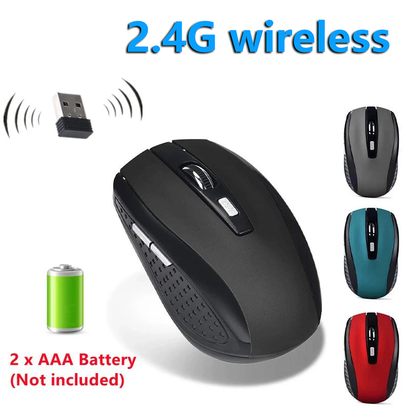 Laptop Mouse - 2.4G 무선 마우스 휴대용 인체 공학적