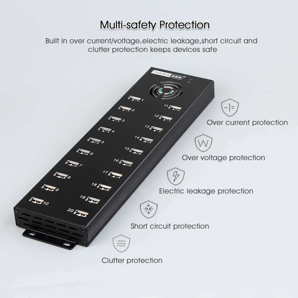 시폴라 A-805P 20포트 USB 2.0 허브, 휴대 - Usb Hub 리뷰 및 가격