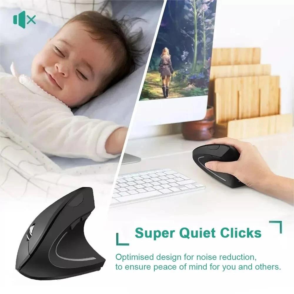 수직 마우스 인체 공학적 마우스 USB 2.4GHz 무 - Laptop Mouse 리뷰 및 가격