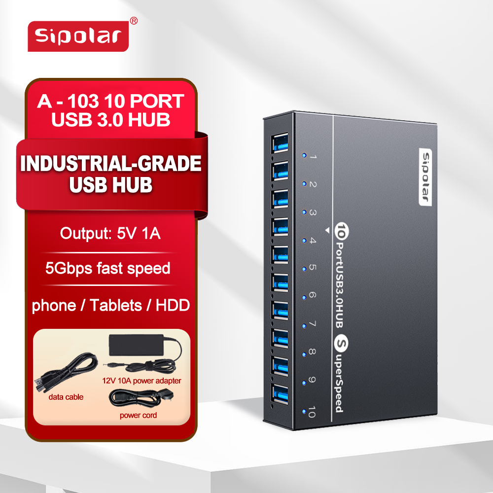 A103 시폴라 10포트 USB 허브 60W 전원 공급 - Usb Hub 리뷰 및 가격