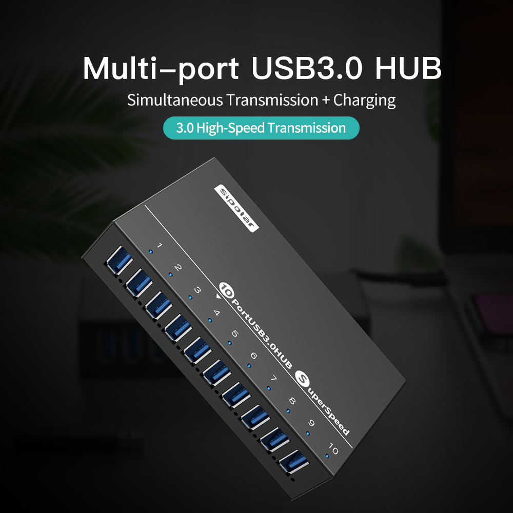 A103 시폴라 10포트 USB 허브 60W 전원 공급 - Usb Hub 리뷰 및 가격
