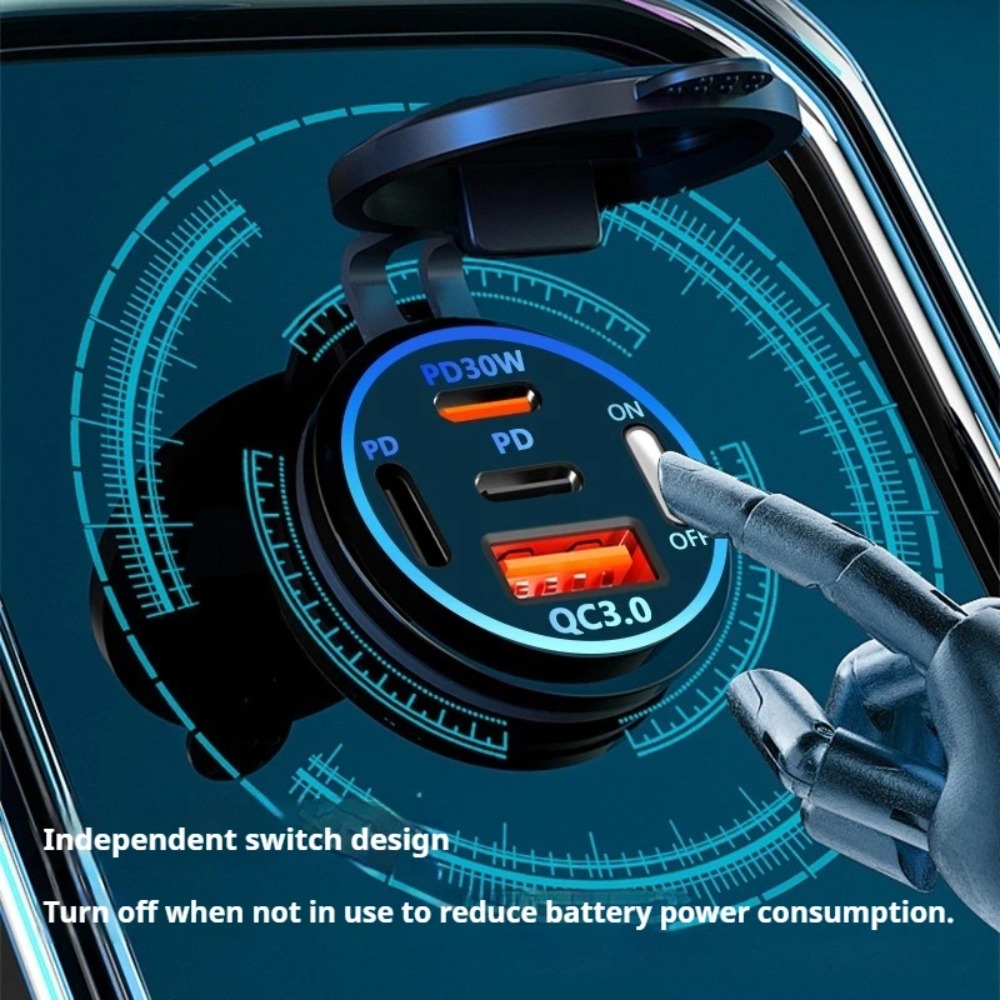 83W PD QC3.0 4포트 차량용 충전기 소켓(ON - Usb C Hub 리뷰 및 가격