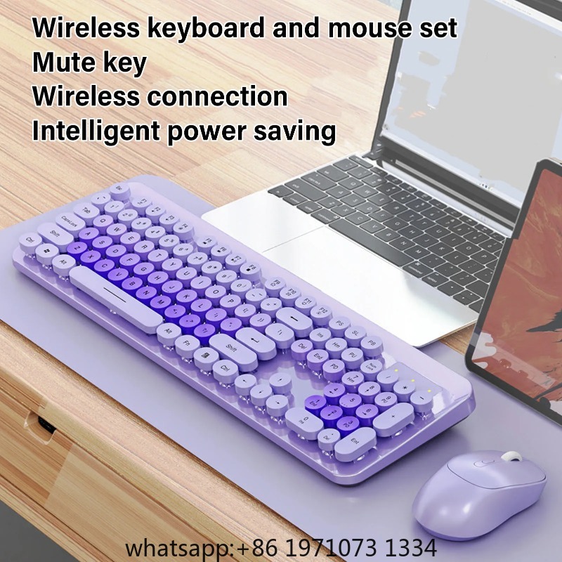 무선 키보드 무선 귀여운 키보드 및 마우스 104키 타 - Laptop Mouse 리뷰 및 가격