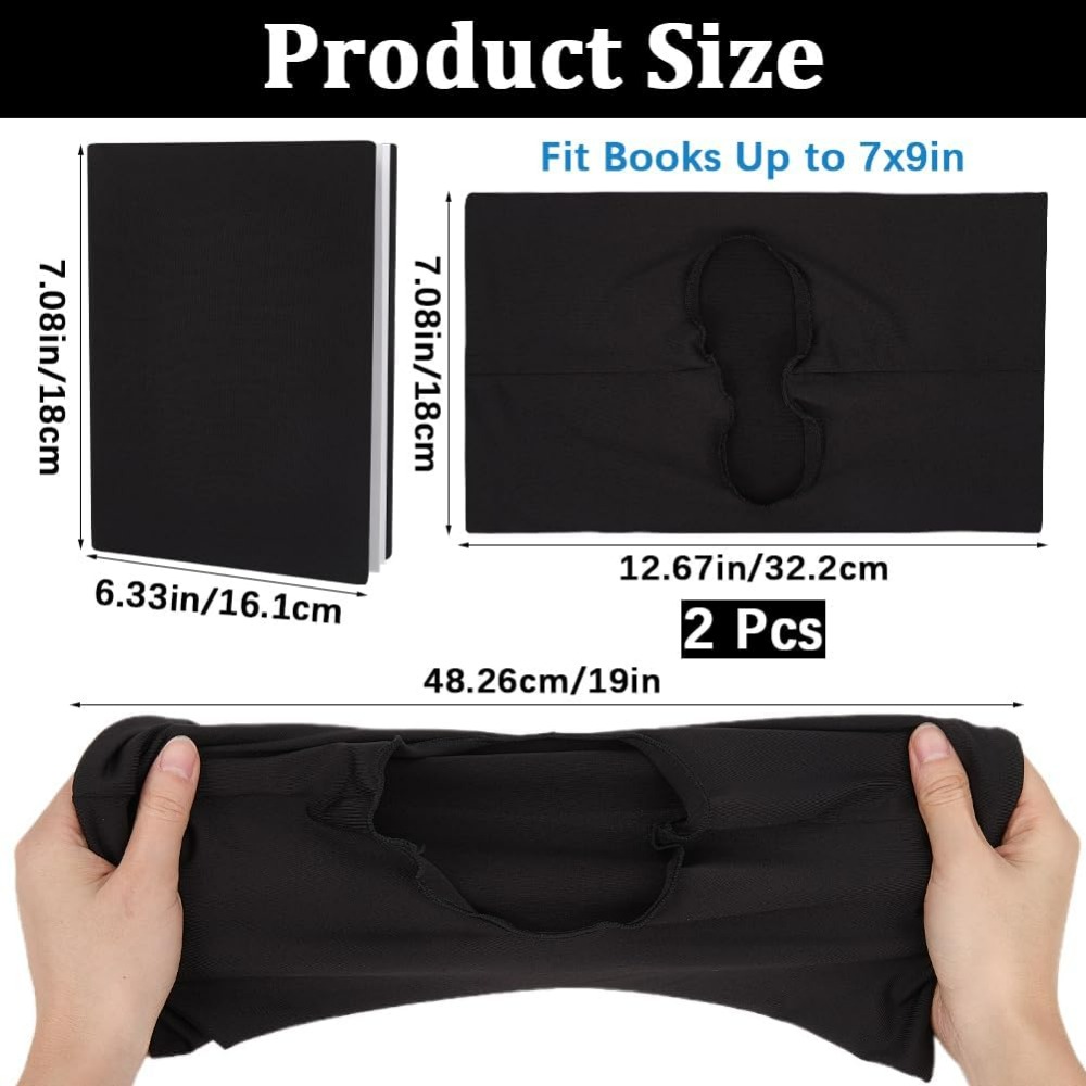 2개입 신축성 있는 책 커버 블랙 북커버 보호대 7 x - Laptop Sleeve 리뷰 및 가격