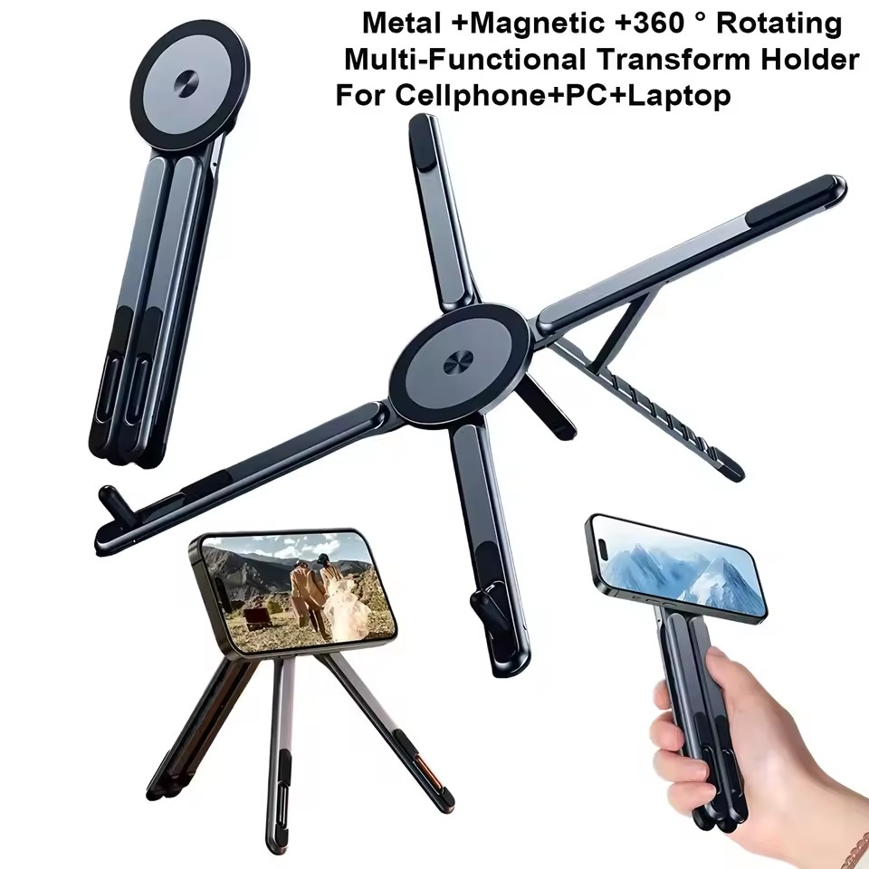 3 in 1 접이식 자석 휴대폰 거치대 셀카봉 삼각대  - Laptop Stand 리뷰 및 가격