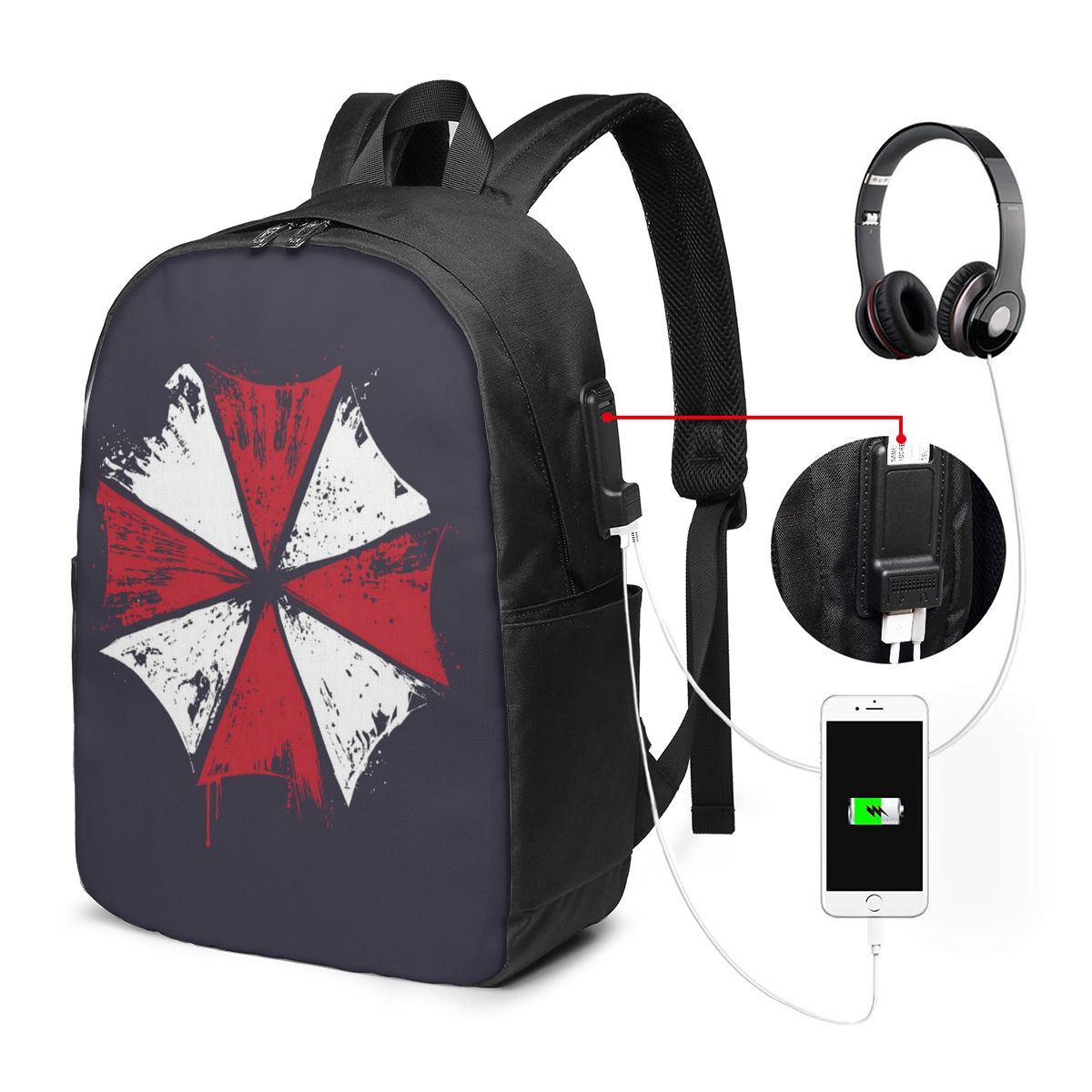 영화 게임 회사 우산 백팩 여행용 노트북 가방 컴퓨터  - Laptop Bag 리뷰 및 가격