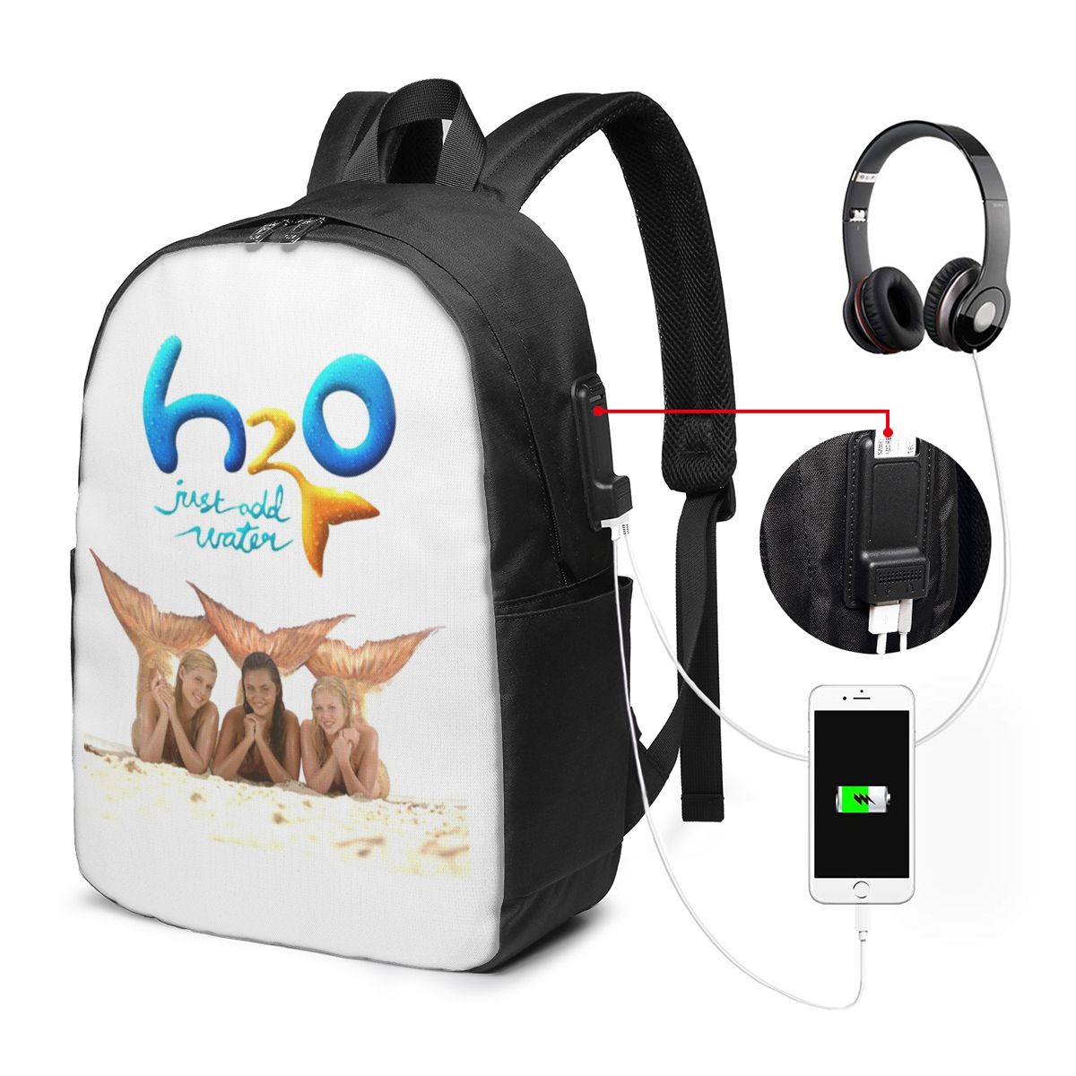 만화 애니메이션 H2O 그냥 물을 추가하세요 배낭 여행 - Laptop Bag 리뷰 및 가격
