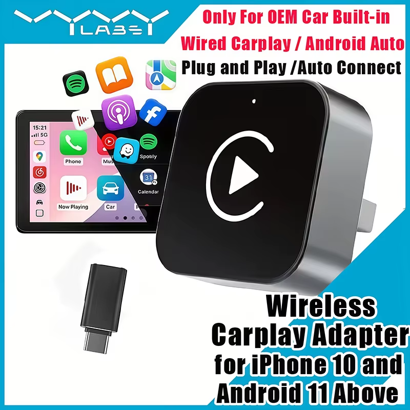 2-in-1 무선 CarPlay 어댑터 플러그 앤 플레 - Usb C Hub 리뷰 및 가격