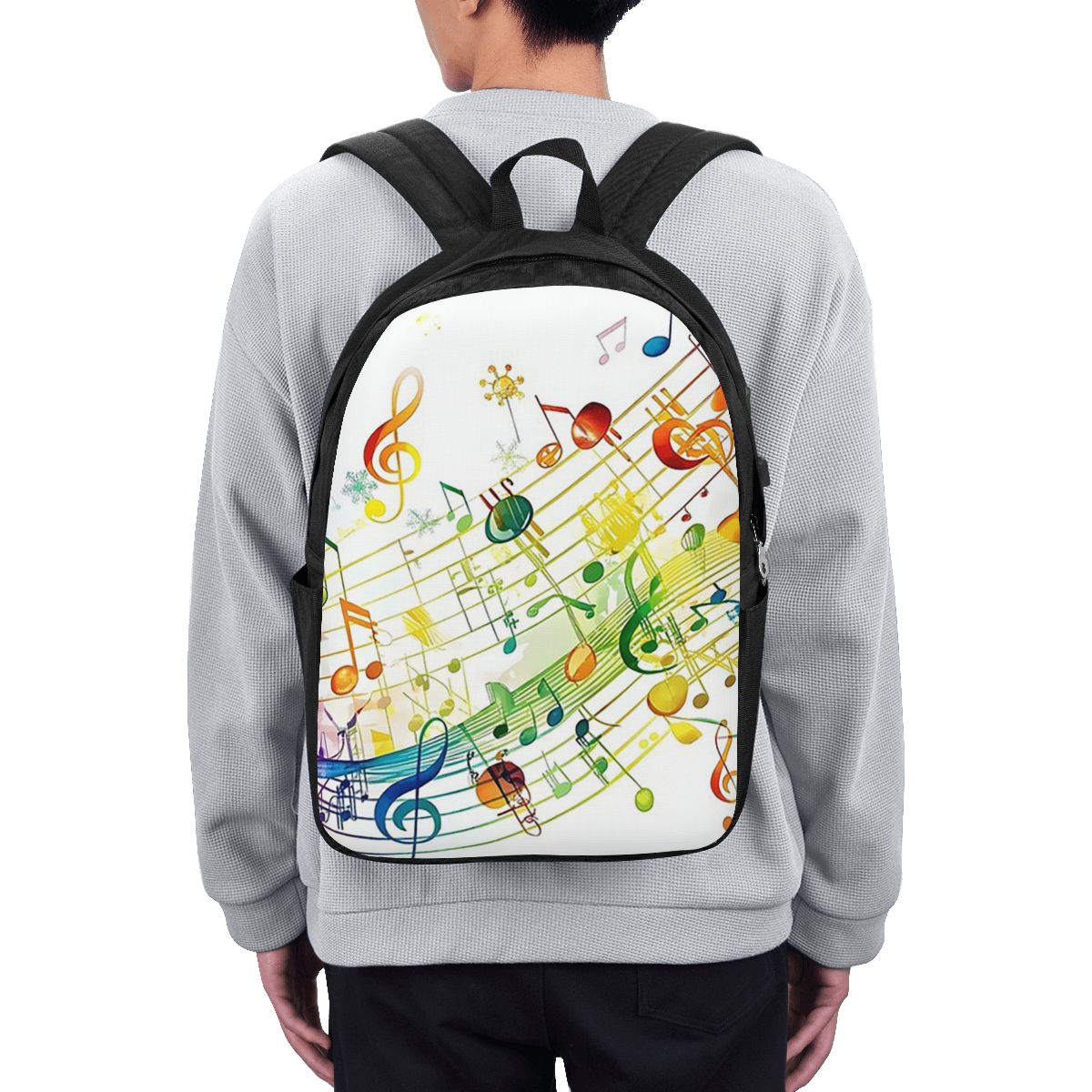 음악 노트가 있는 추상적인 피아노 건반 배낭 여행용 노 - Laptop Bag 리뷰 및 가격