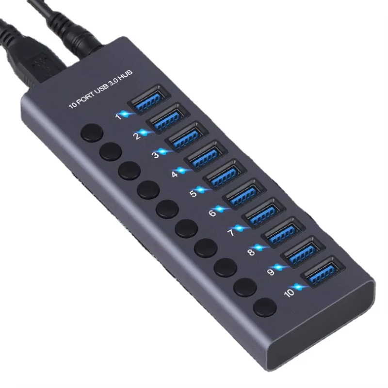 10포트 알루미늄 합금 고속 5Gbps USB 3.0  - Usb Hub 리뷰 및 가격