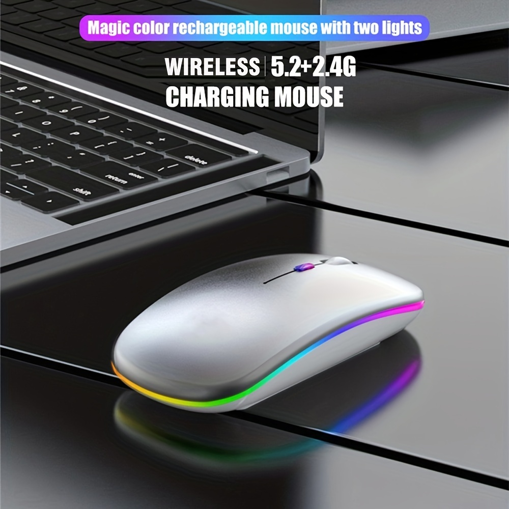 무선 마우스 RGB 충전식 USB 2.4GHz 블루투스 - Laptop Mouse 리뷰 및 가격