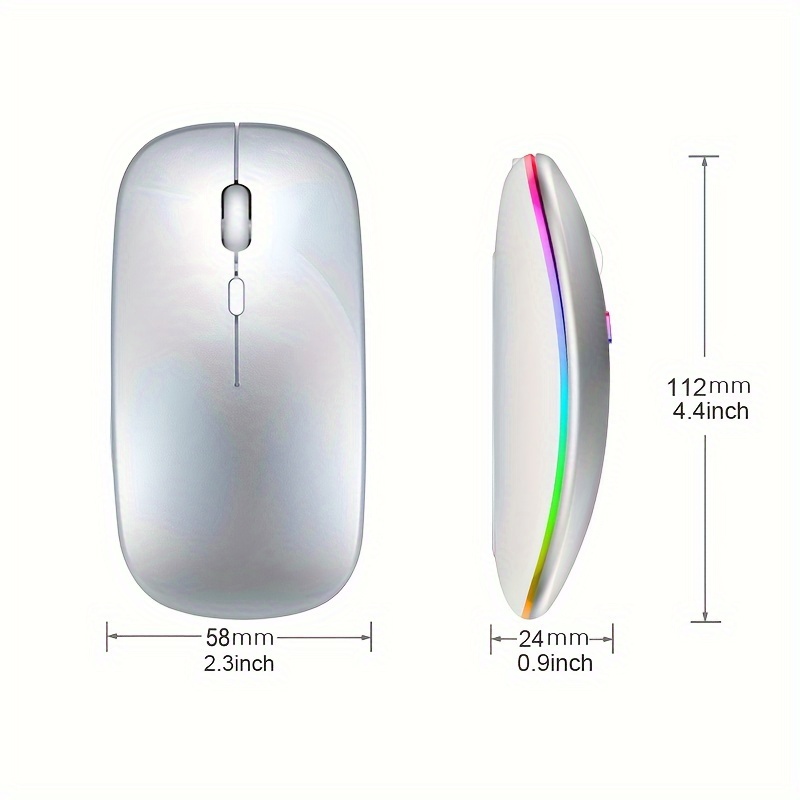 무선 마우스 RGB 충전식 USB 2.4GHz 블루투스 - Laptop Mouse 리뷰 및 가격