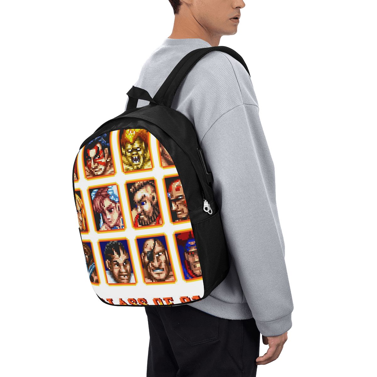 디패티드 포트레이트 슈퍼 스트리트 파이터 백팩 여행용  - Laptop Bag 리뷰 및 가격