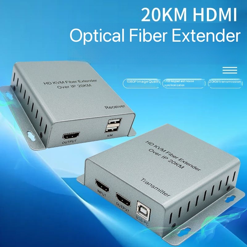 20km 광케이블 전송 HDMI USB KVM 연장기  - Hdmi Cable 리뷰 및 가격