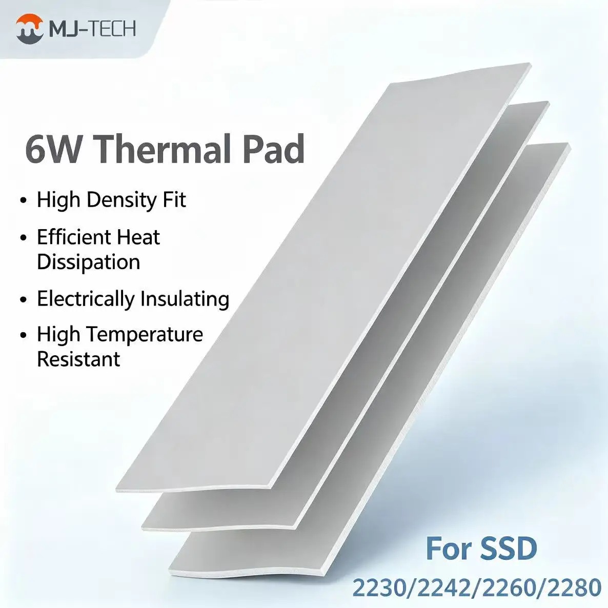 MJ-TECH 6W/mK 열전도 패드 비전도성 실리콘  - Laptop Cooling Pad 리뷰 및 가격