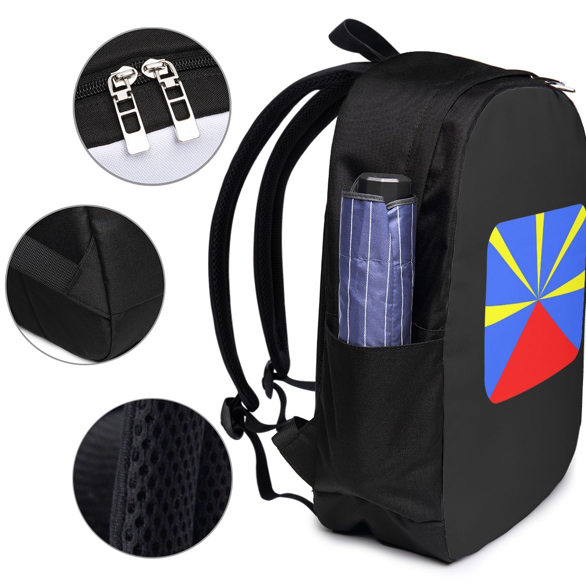 974 레위니옹 섬 국기 배낭 여행 노트북 가방 컴퓨터 - Laptop Bag 리뷰 및 가격