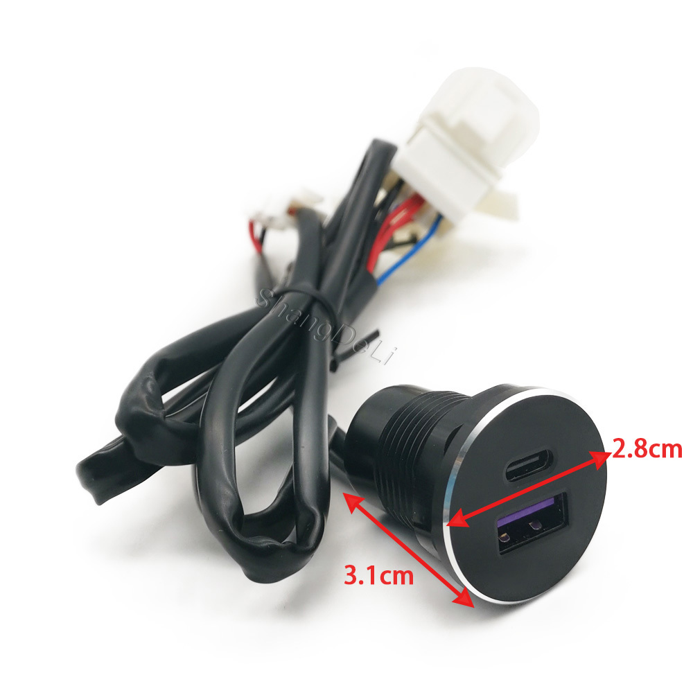1PC 차량용 듀얼 USB 충전 소켓 시거잭 PD 타입 - Usb C Hub 리뷰 및 가격