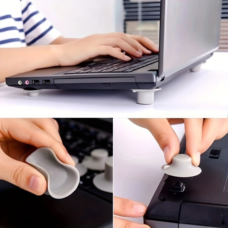 4개의 컵형 쿨링 패드, 흡착 컵과 열 감소 패드가 있 - Laptop Cooling Pad 리뷰 및 가격