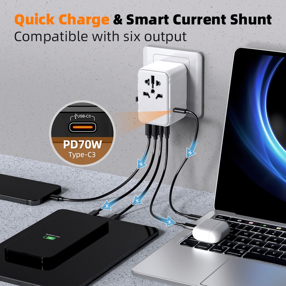 유니버설 월드와이드 벽면 콘센트 전원 어댑터 USB 휴 - Laptop Charger 리뷰 및 가격