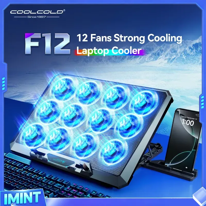 COOLCOLD 노트북 쿨링 패드(12개의 저소음 팬  - Laptop Stand 리뷰 및 가격