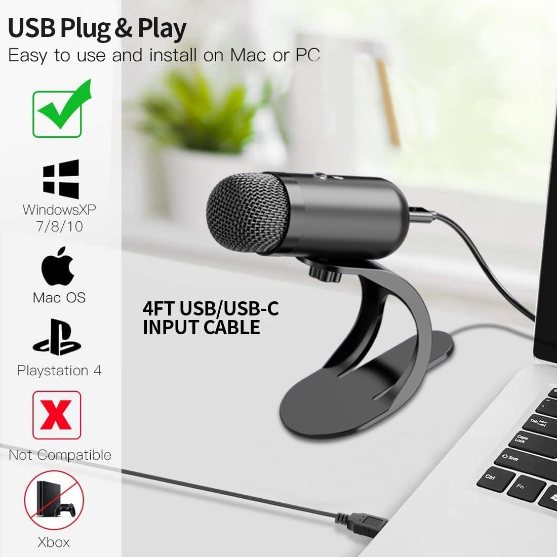 전문가용 USB 마이크 콘덴서 컨퍼런스 마이크 데스크탑 - Usb Hub 리뷰 및 가격