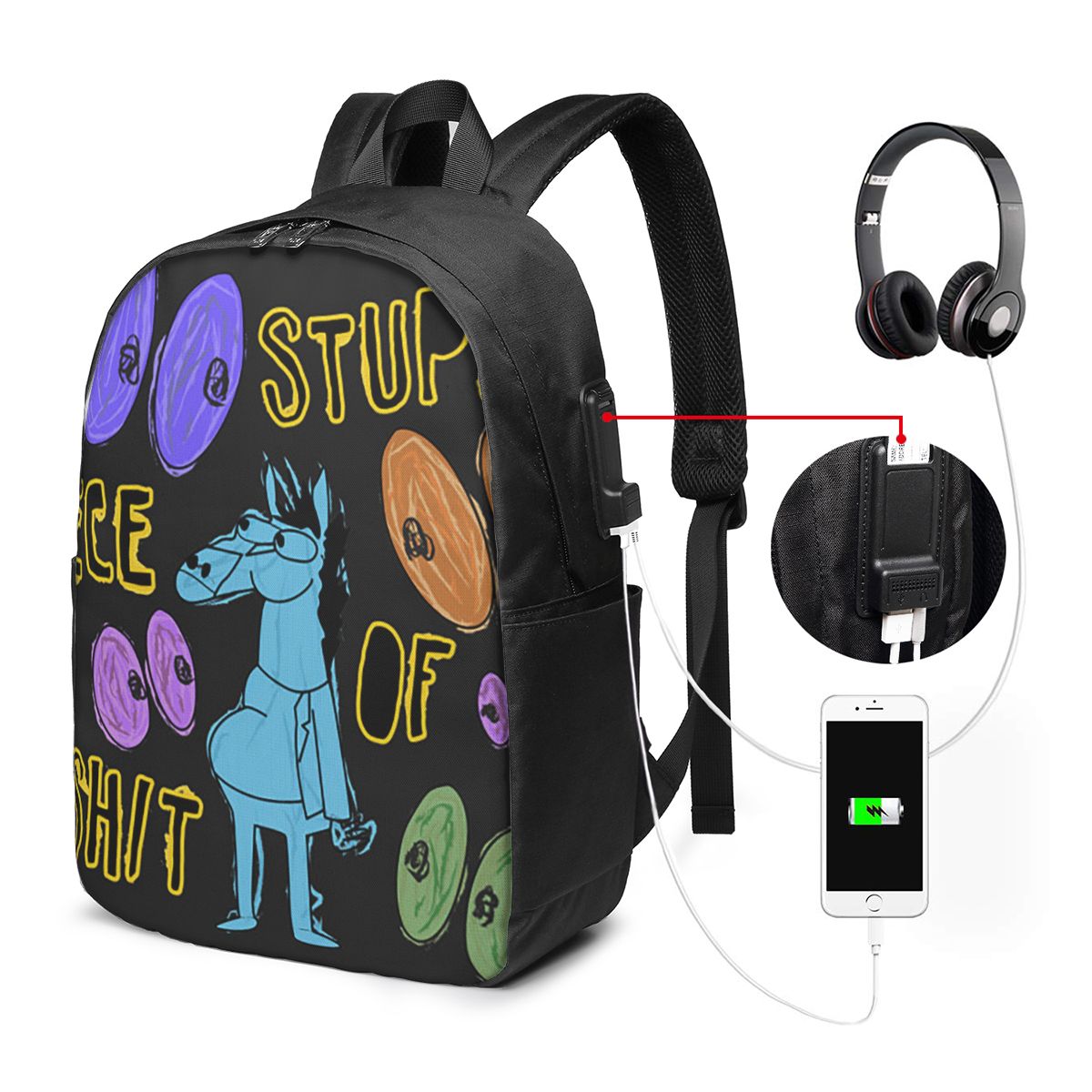 만화 보잭 호스맨 멍청한 똥 같은 짓난 가방 배낭 여행 - Laptop Bag 리뷰 및 가격