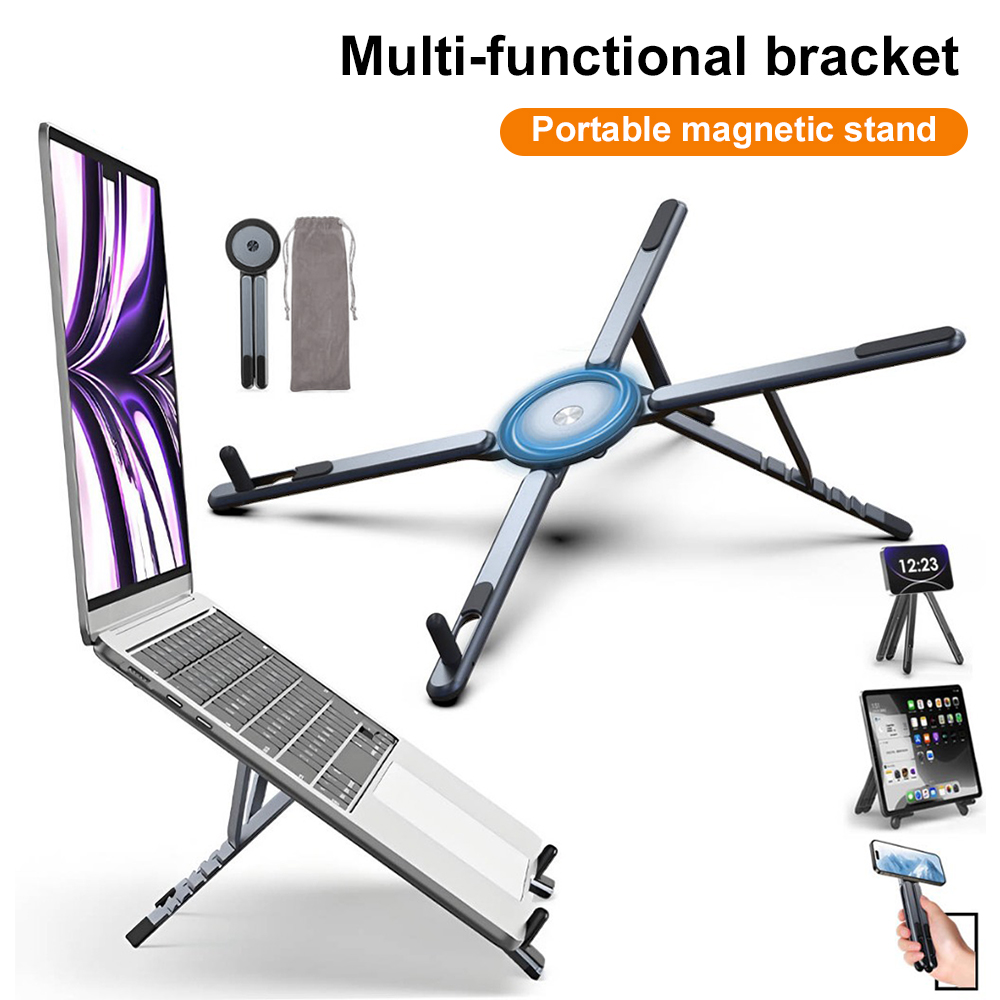 휴대용 자석식 휴대폰 거치대 & 셀카봉 3-in-1 접 - Laptop Stand 리뷰 및 가격