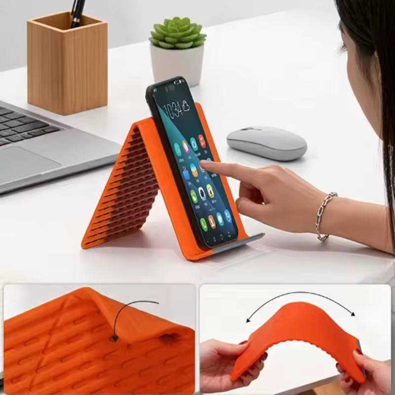 휴대용 실리콘 폰/태블릿/노트북 거치대, 창의적인 접이 - Laptop Accessories & Repair Jagtap Dairy Pimple Nilakh Pimpri Chinchwad Maharashtra 리뷰 및 가격
